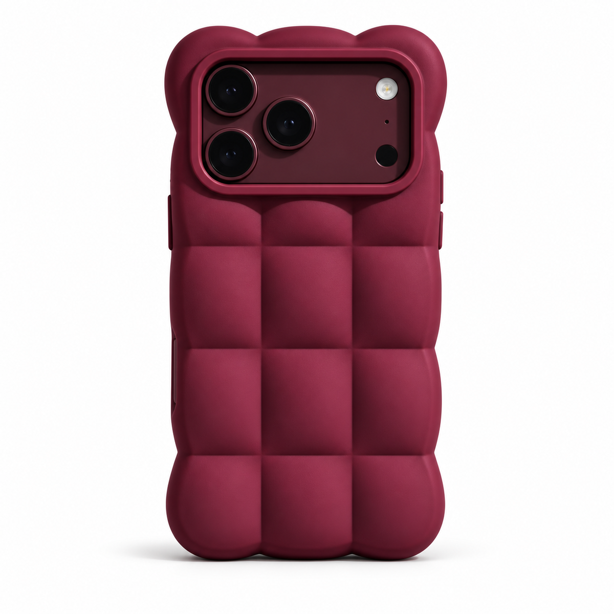 Estuche IPhone 18 pro Max Borgoña Bloques de Nubes