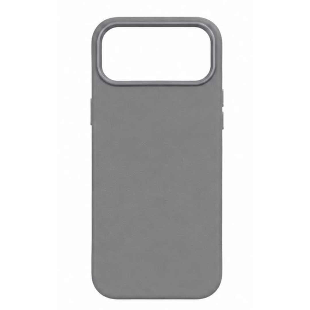 Estuche Cuerina Sencillo Iphone 17 Pro Max Gris