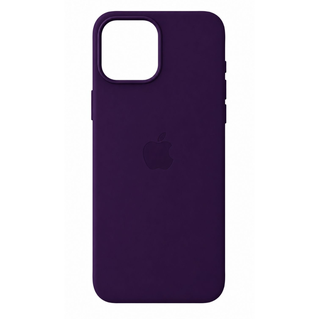 Estuche Iphone 16 Pro Max Cuerina Morado Oscuro Con Magsafe