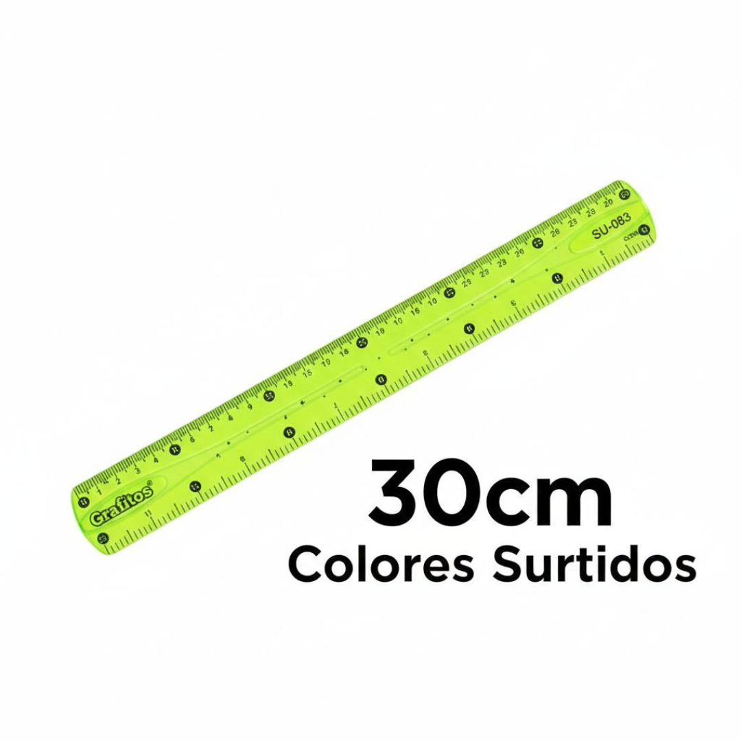 Regla 30cm Rigída