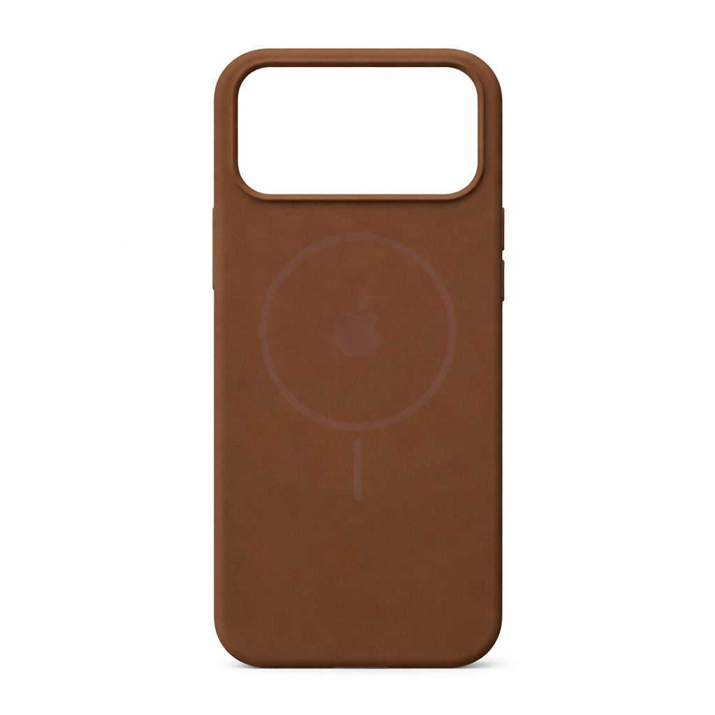 Estuche silicona MagSafe iPhone 17 pro Cafe