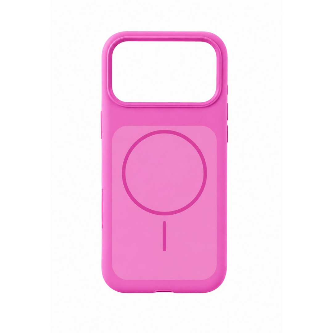 Estuche Iphone 17 Pro Max Silicona Luxe Fucsia