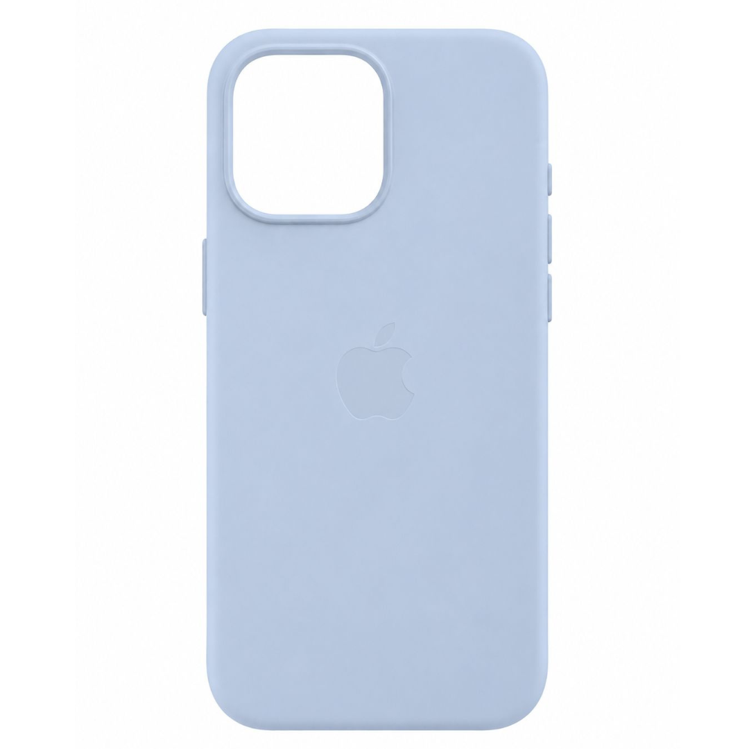 Estuche Iphone 15 Pro Max Cuerina Azul Claro Con Magsafe