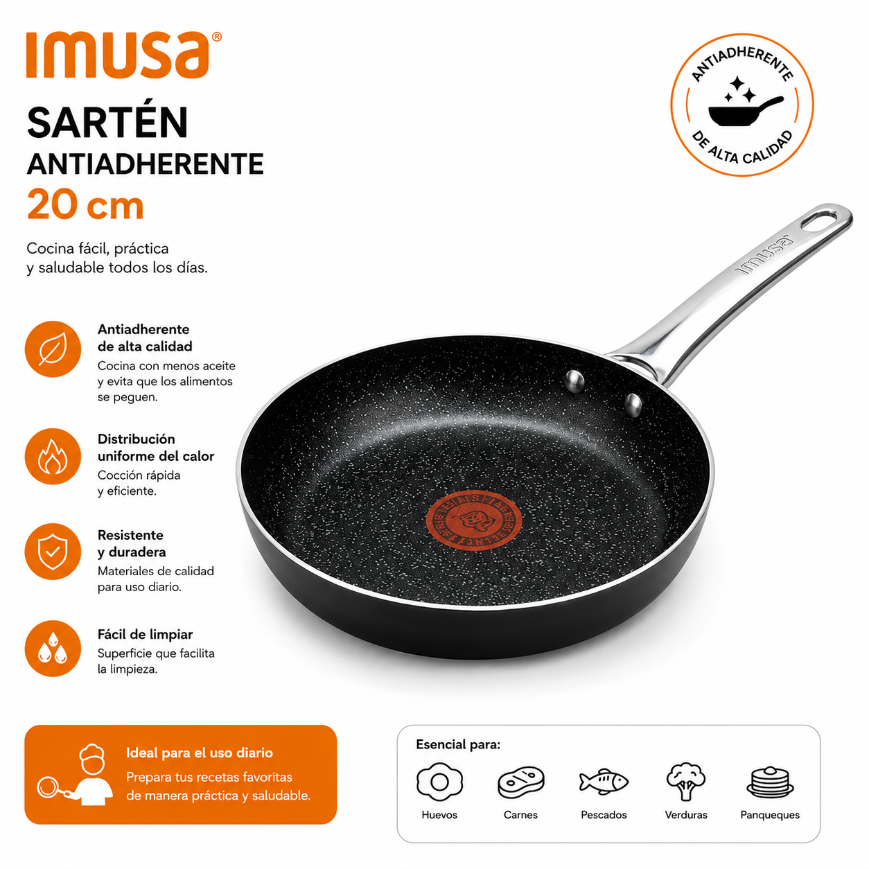 Sartén Imusa 20cm Antiadherente