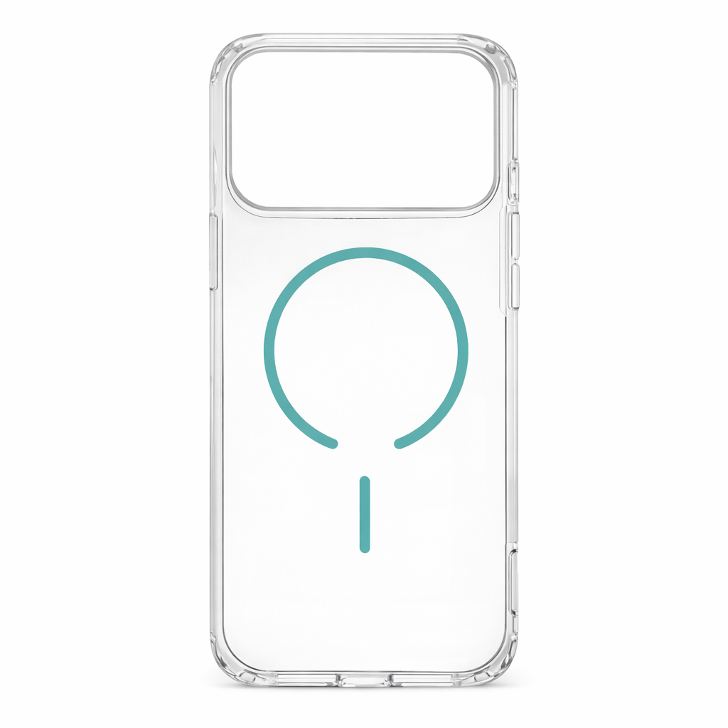 Estuche Transparente Iphone 17 Pro Magsafe Azul Antichoque