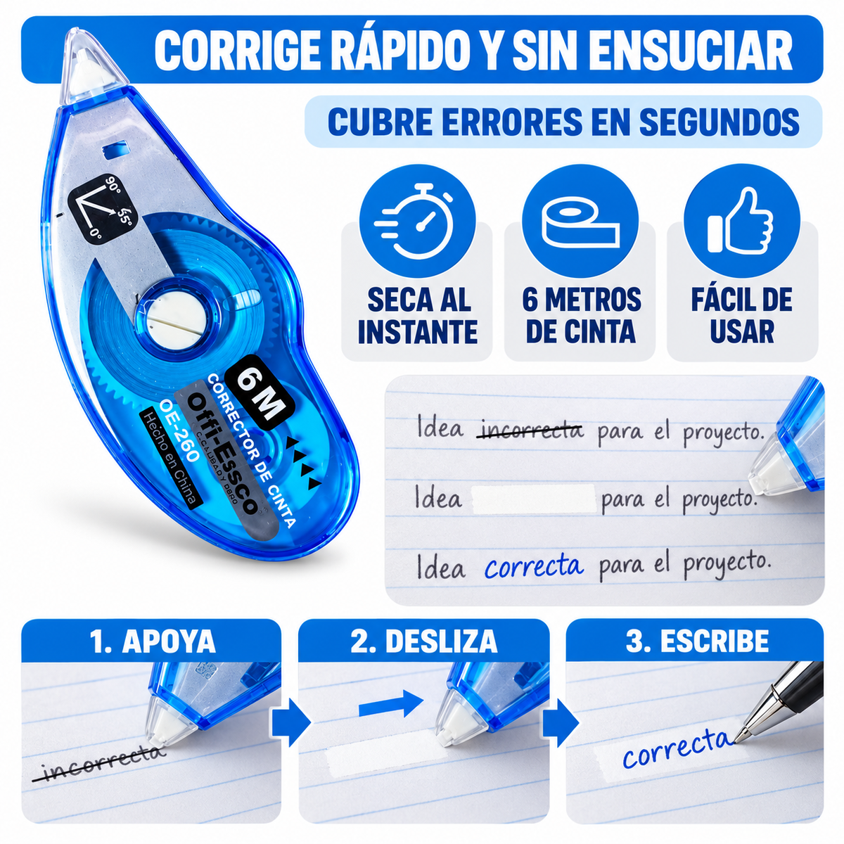 Corrector Cinta 6 metros