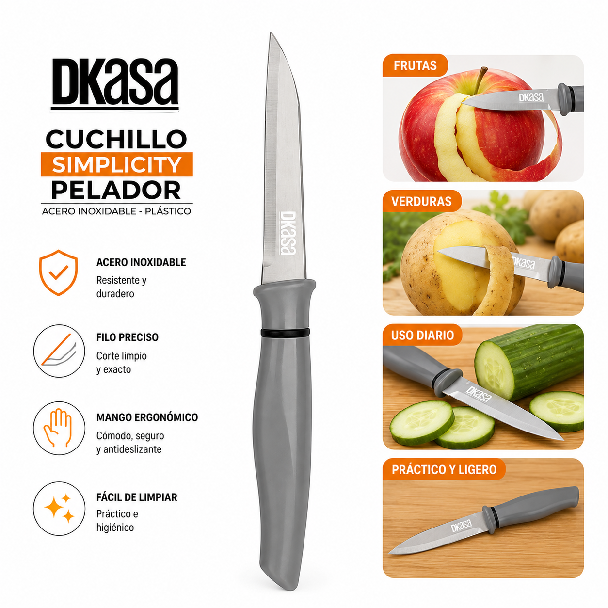 Cuchillo Pelador Dkasa