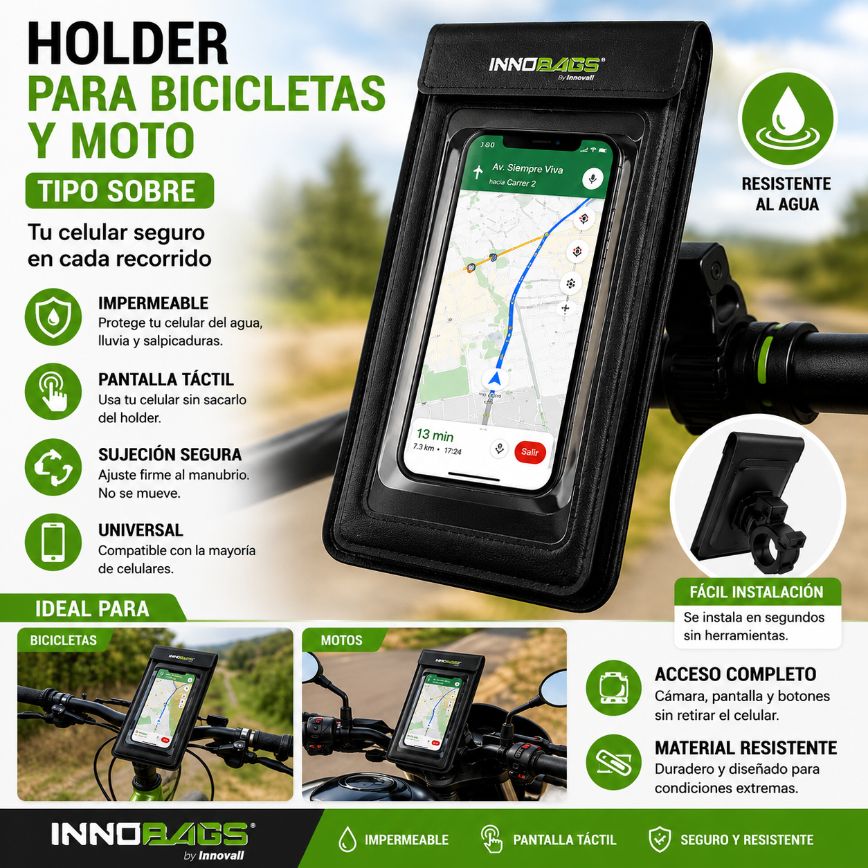 Holder Para bicicletas y Moto tipo sobre