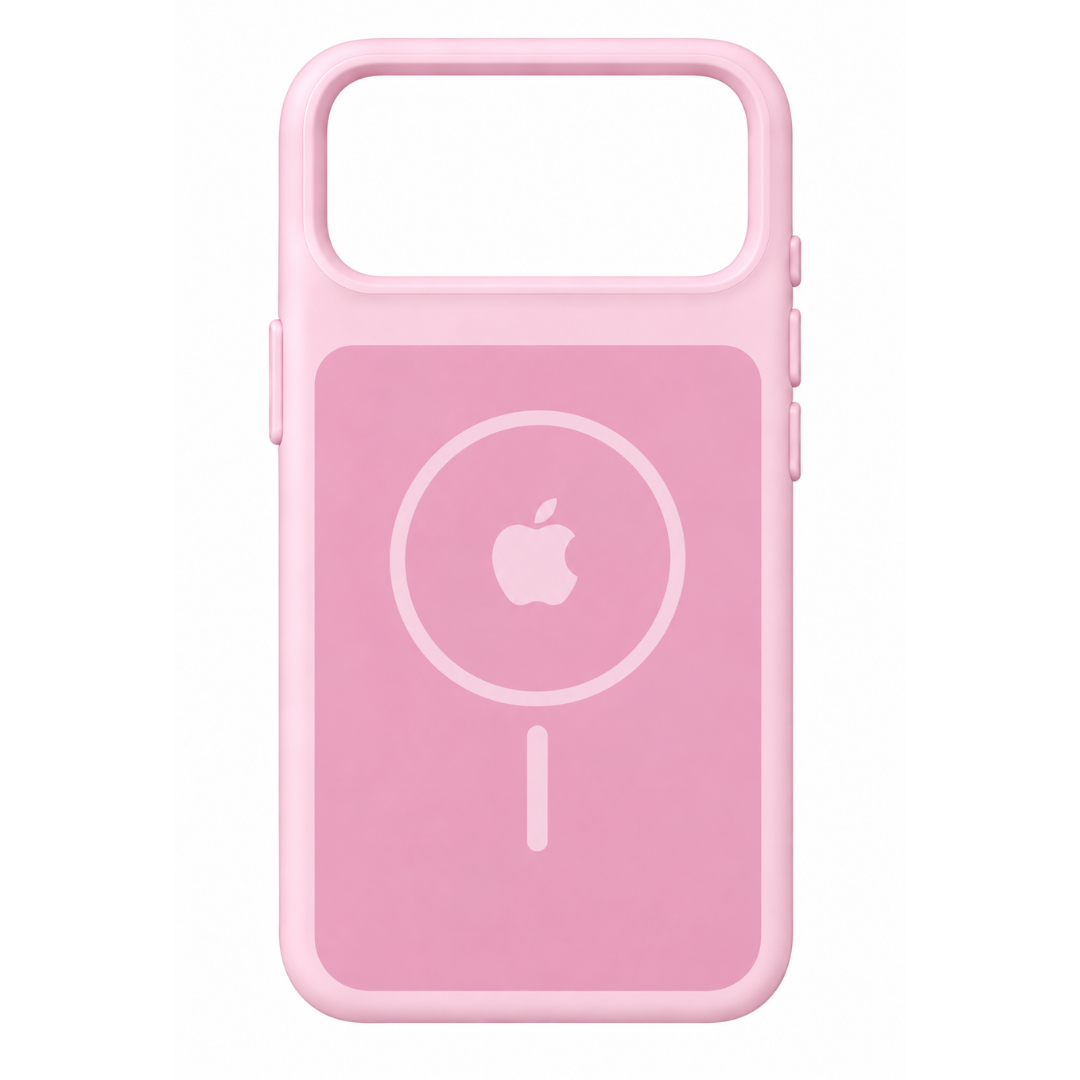Estuche Iphone 17 Pro/18 Pro Silicona Luxe Rosado Con Logo