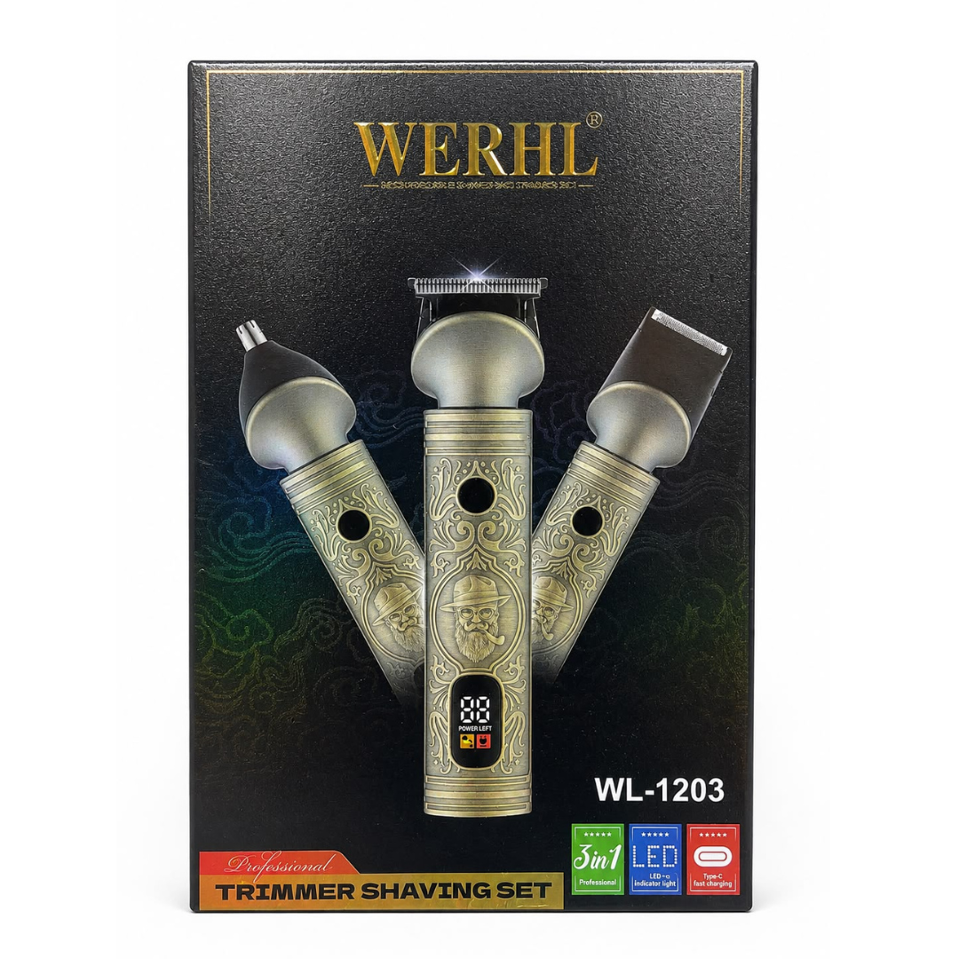 Máquina Inalámbrica Werhl Patillera Trimmer Y Oídos Metálica