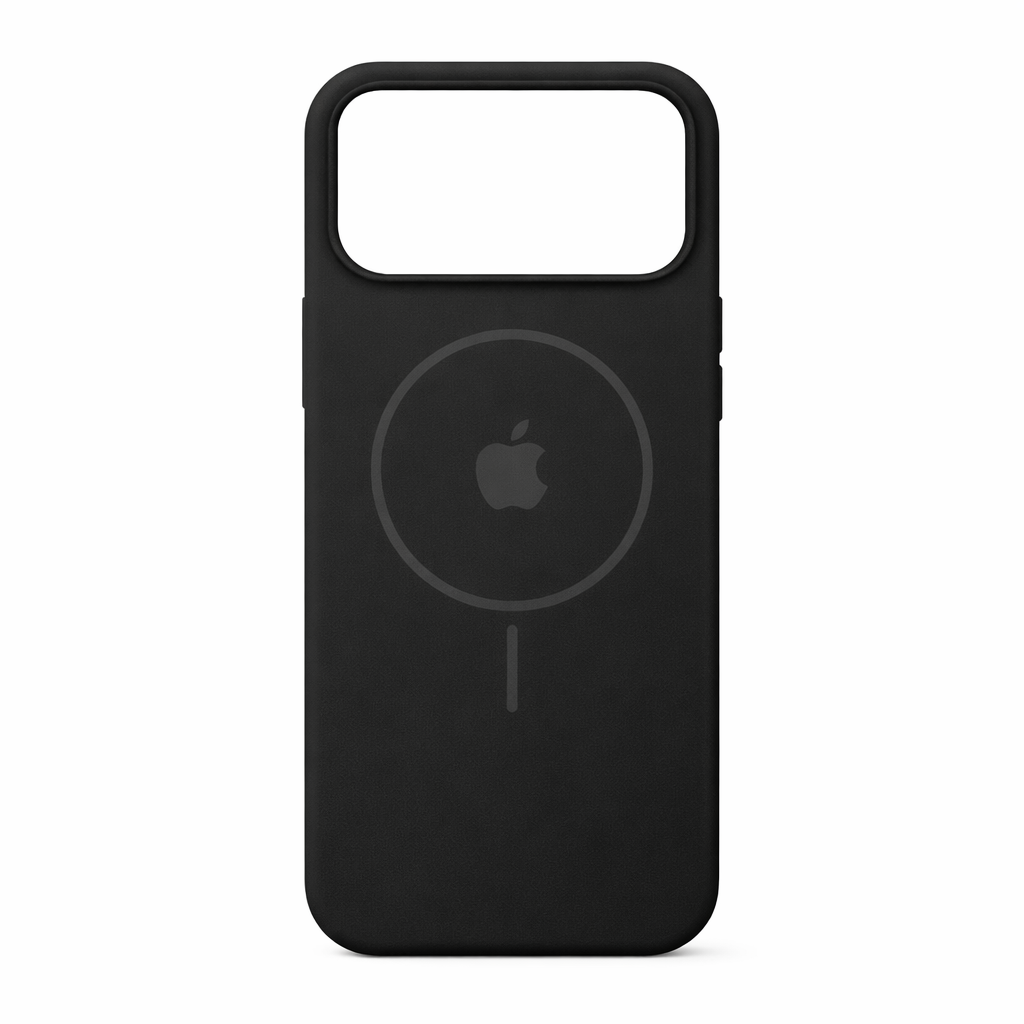 Estuche silicona MagSafe iPhone 17 pro Negro