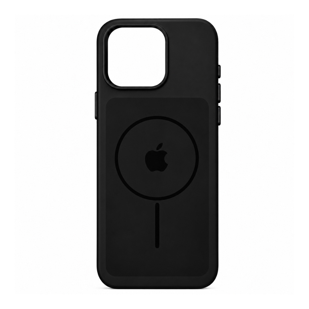Estuche Iphone 16 Pro Max Silicona Luxe Negro Con Logo