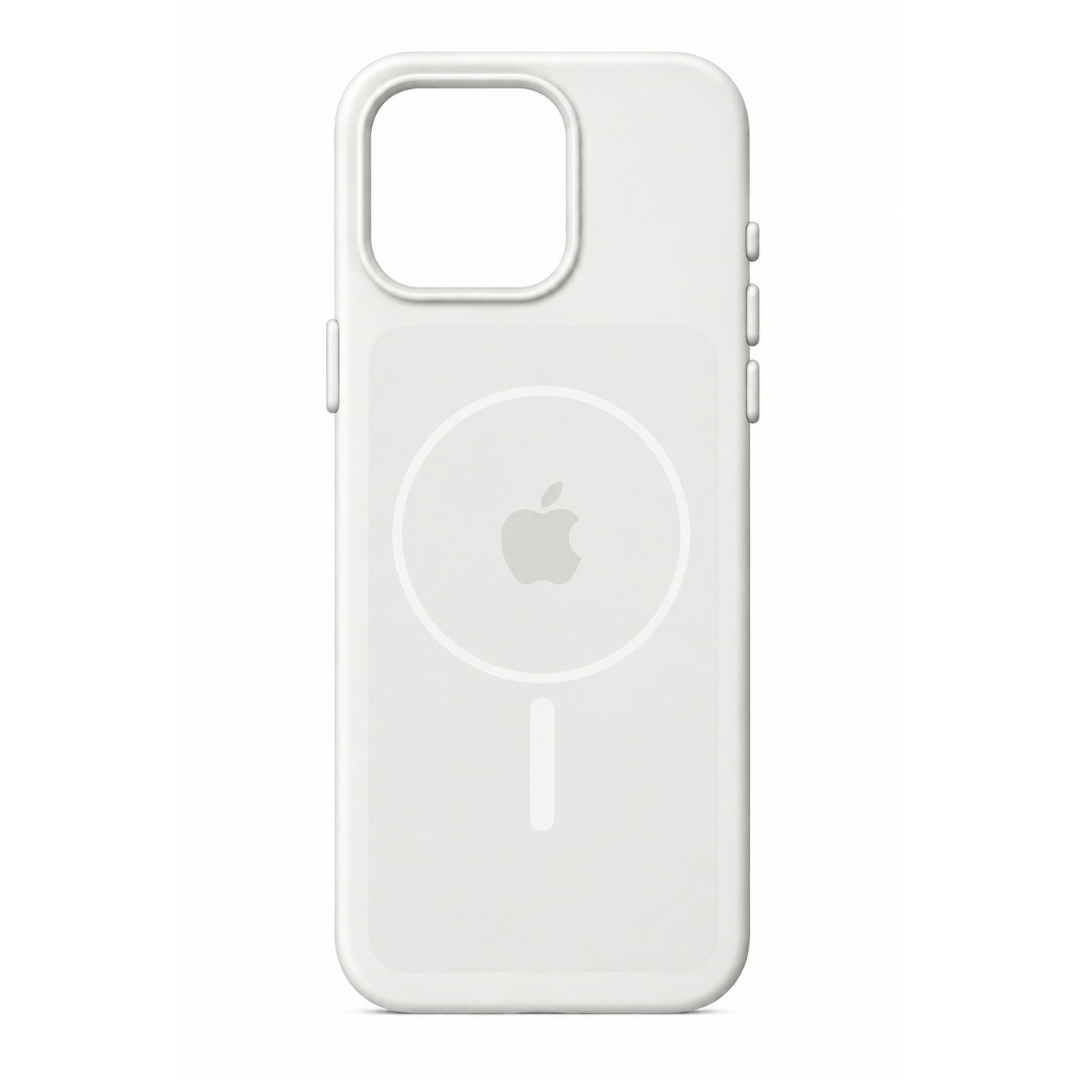 Estuche Iphone 16 Pro Max Silicona Luxe Blanco Con Logo