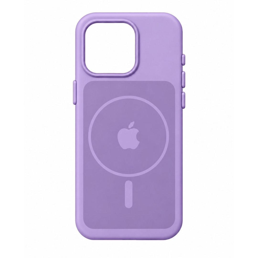 Estuche Iphone 16 Pro Silicona Luxe Morado Con Logo