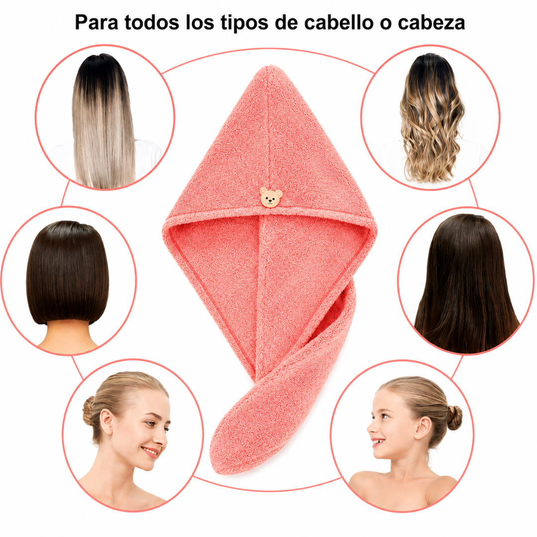 Toalla para Cabello de Microfibra