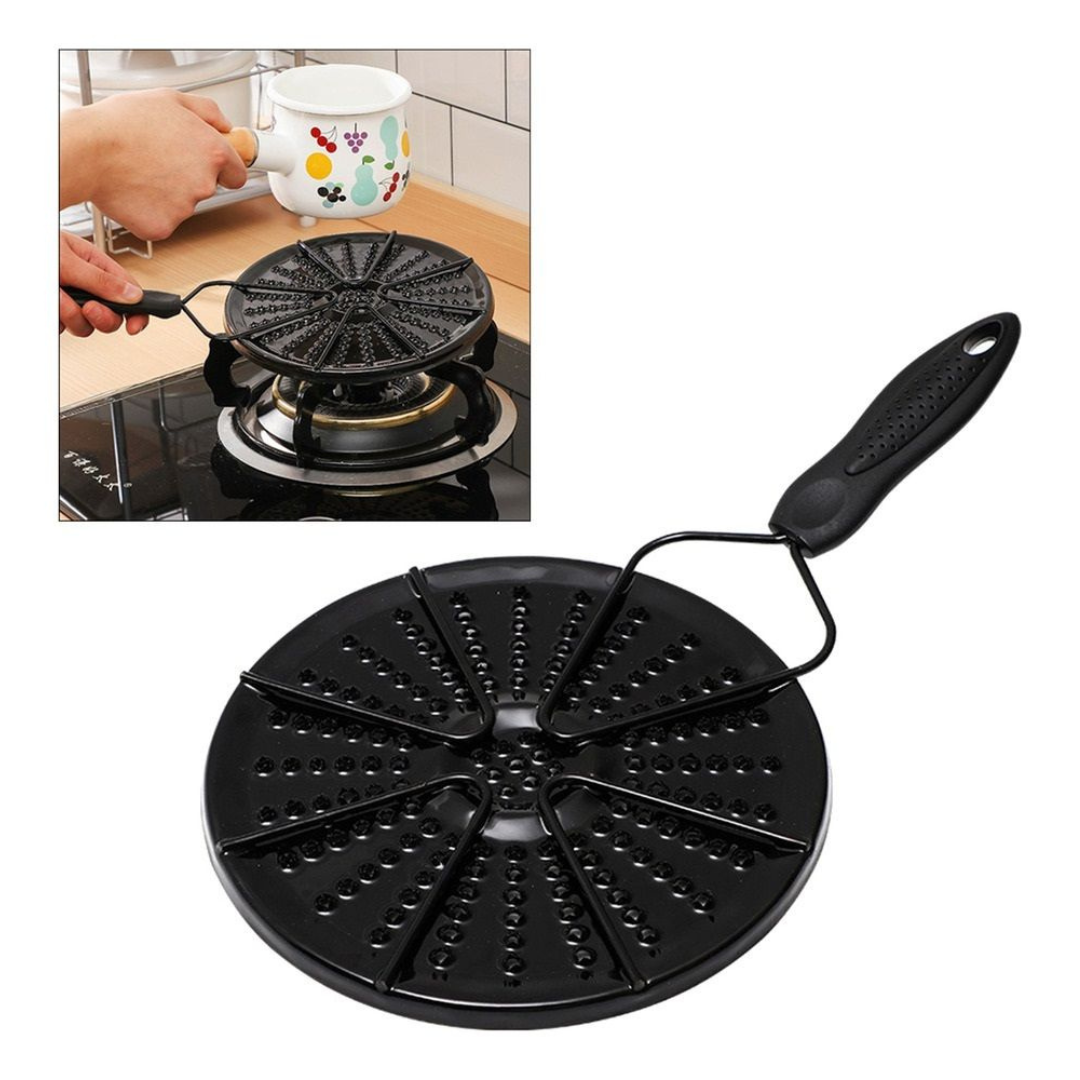 Parrilla Para Arepas Esmaltada Redonda Con Patas