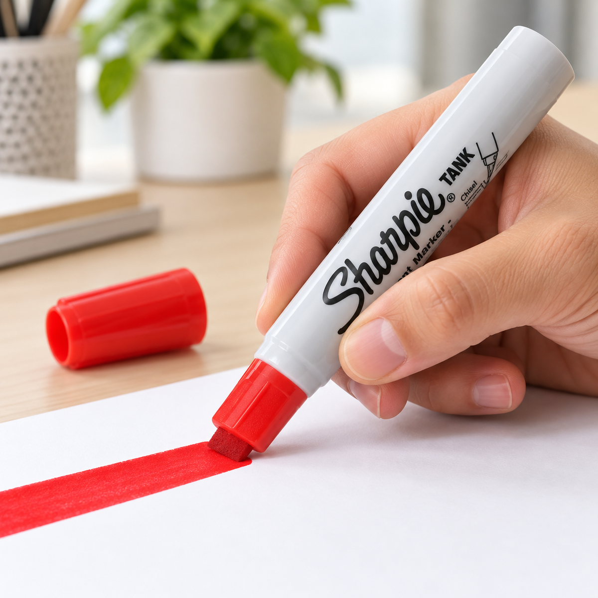 Marcador Sharpie Punta Gruesa Rojo