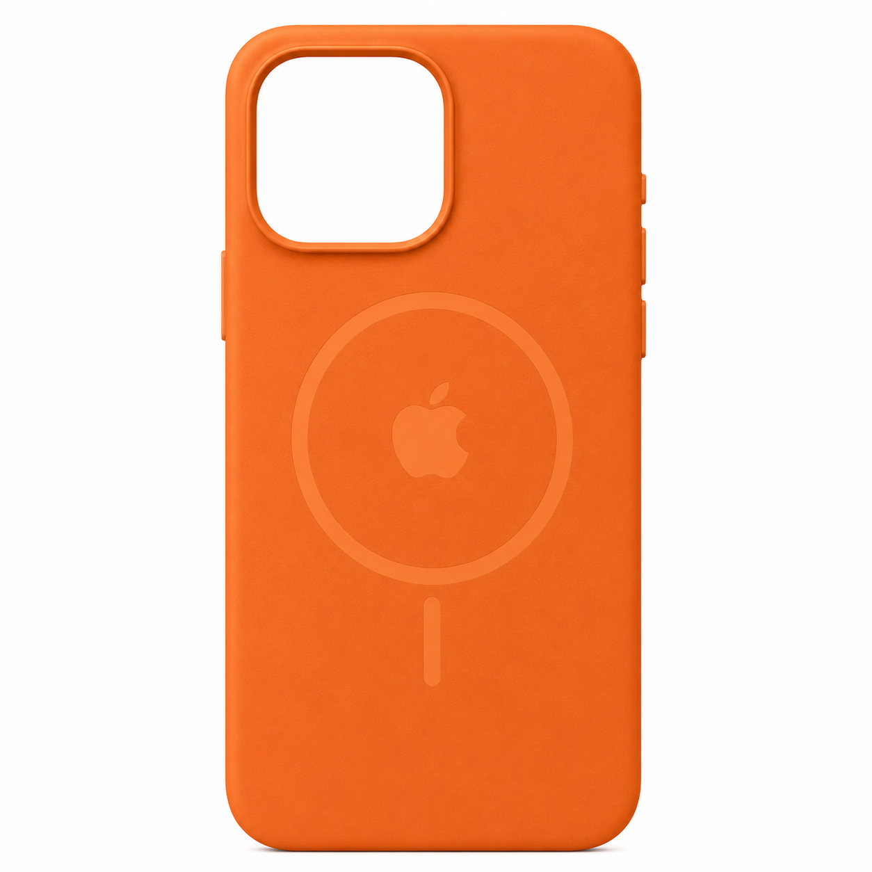 Estuche Silicona Magsafe Iphone 15 Pro Max Naranja