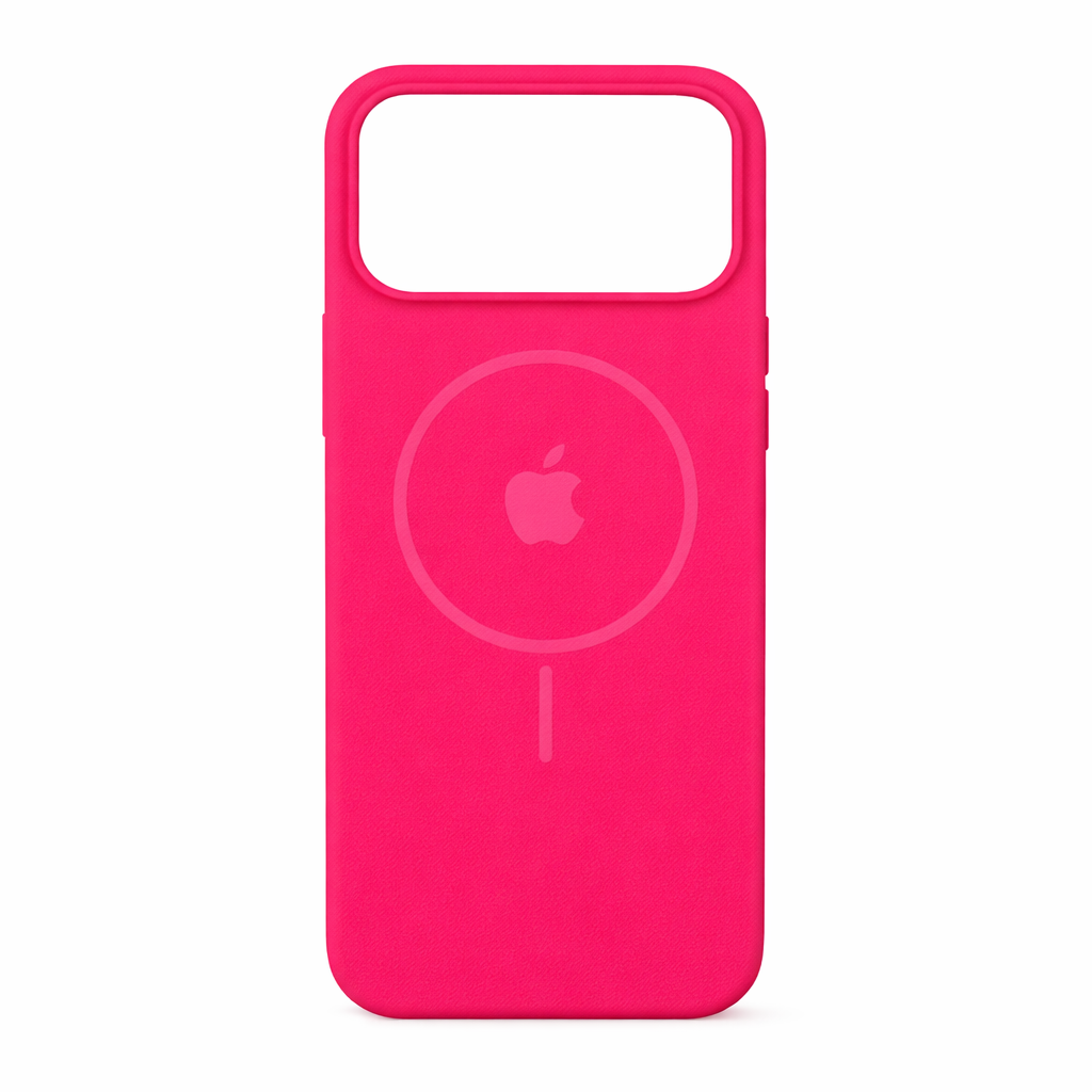 Estuche silicona MagSafe iPhone 17 pro Fucsia