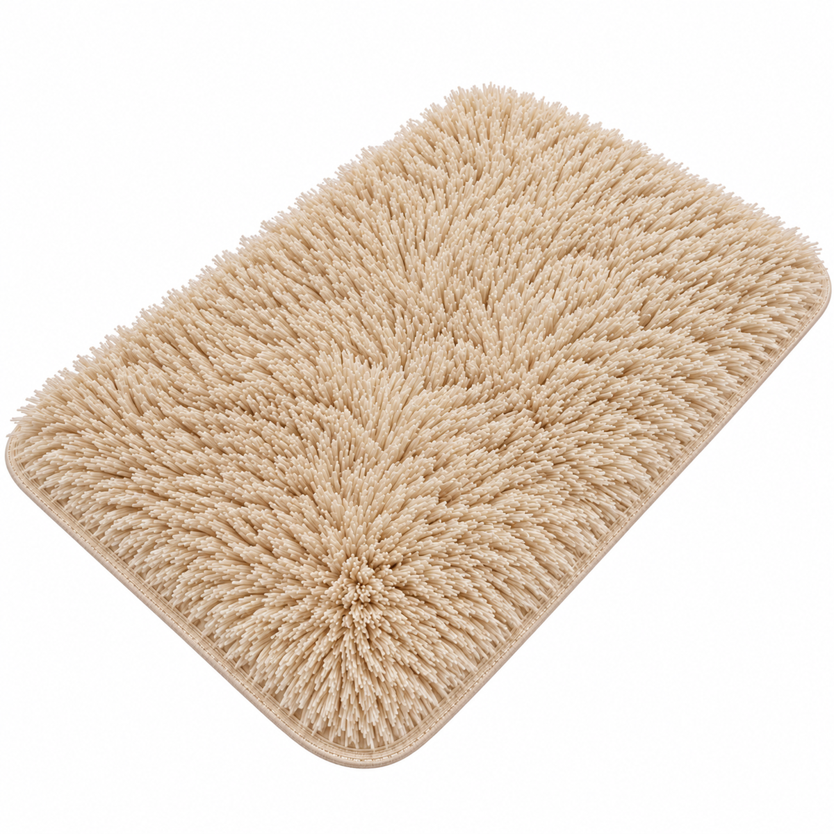 Tapete Felpa Afombra Peluda Beige