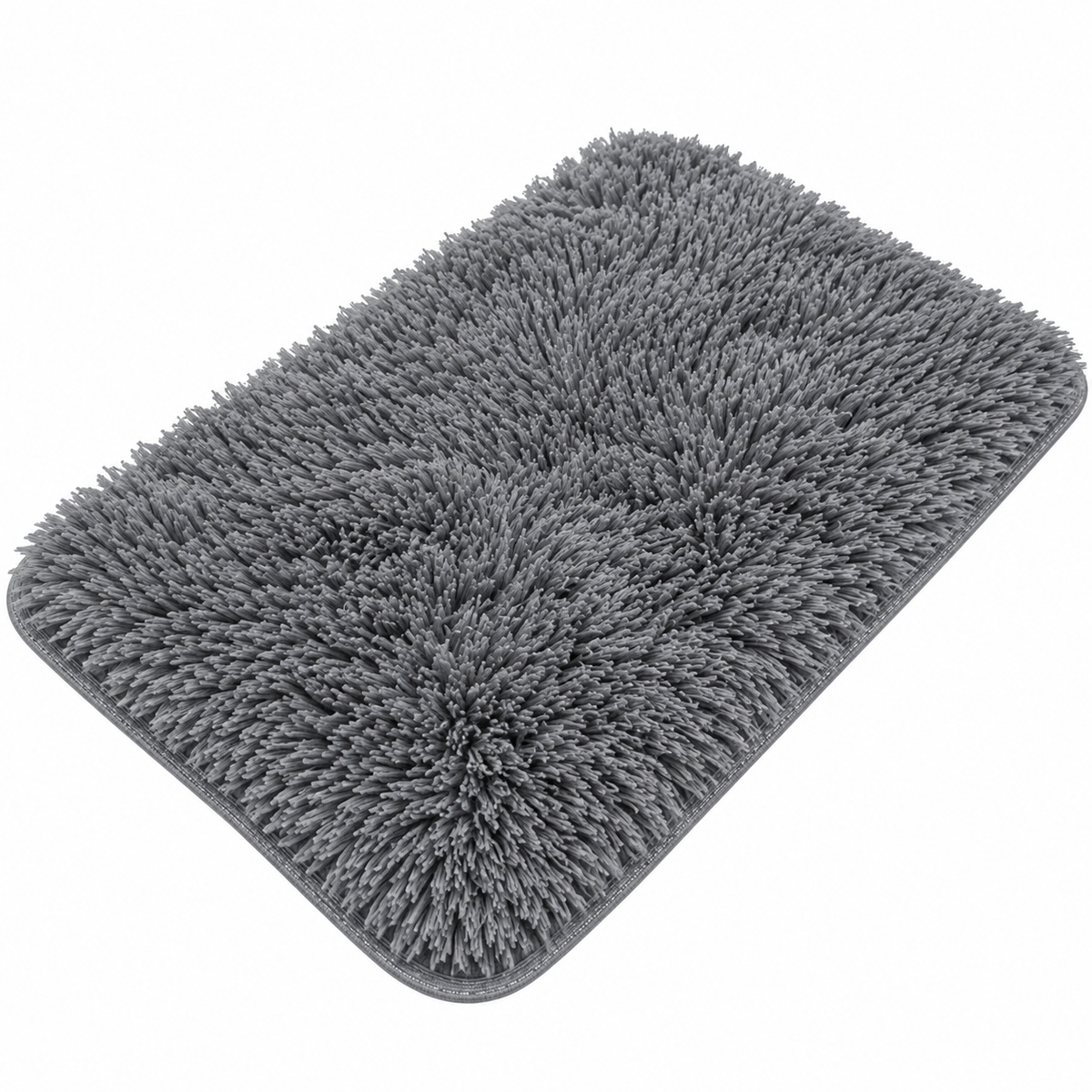 Tapete Felpa Afombra Peluda Gris