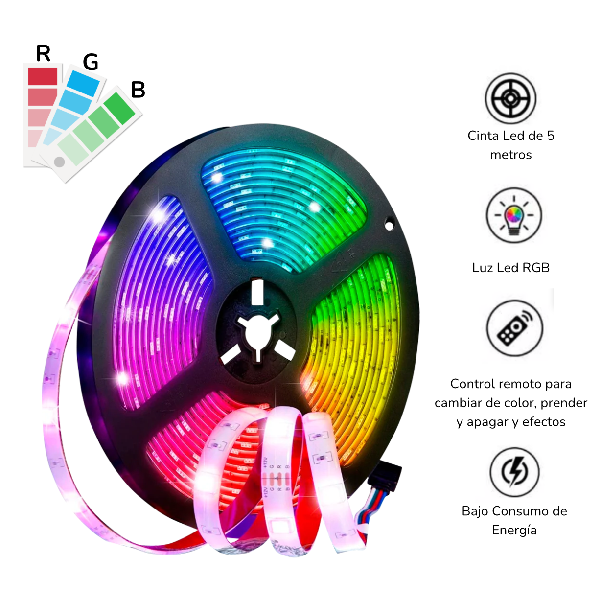 Cinta Led De 5 Metros RGB