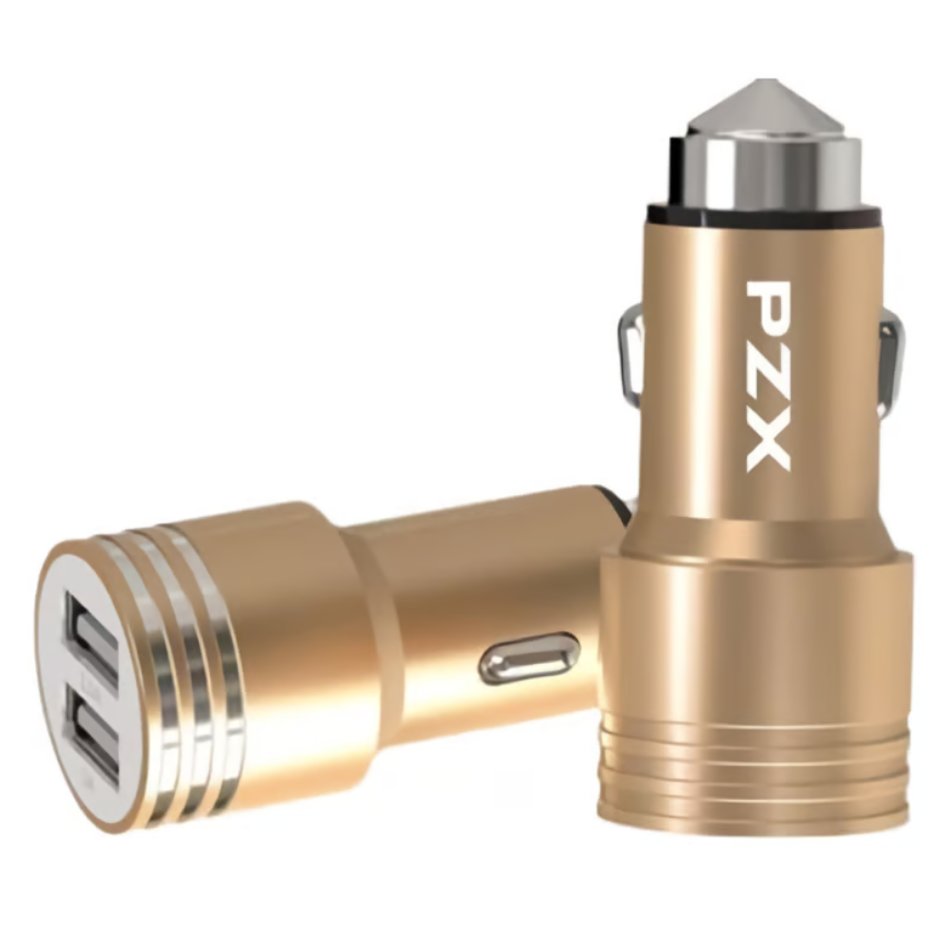 Cargador Para Carro Carga Rapida Tipo Usb + Usb