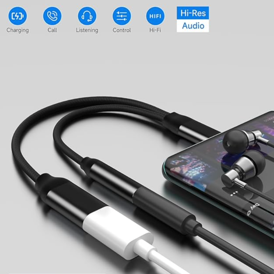 Adaptador Convertidor Tipo C a Tipo C Y Plug