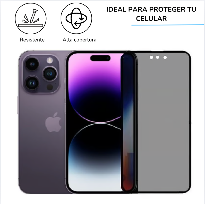 Vidrio Antiespia Templado Iphone 15 Pro Max