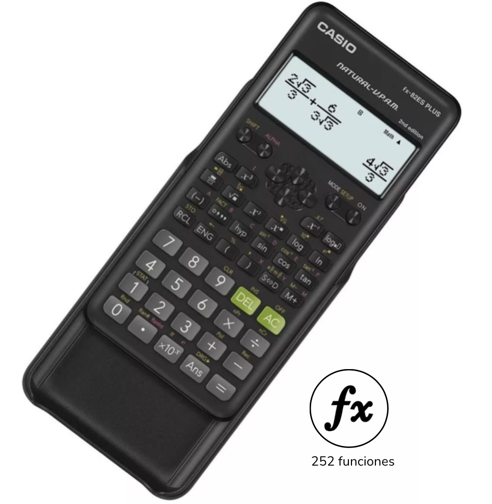 Calculadora Casio Fx-82es Plus 2nd Edition 252 Funciones