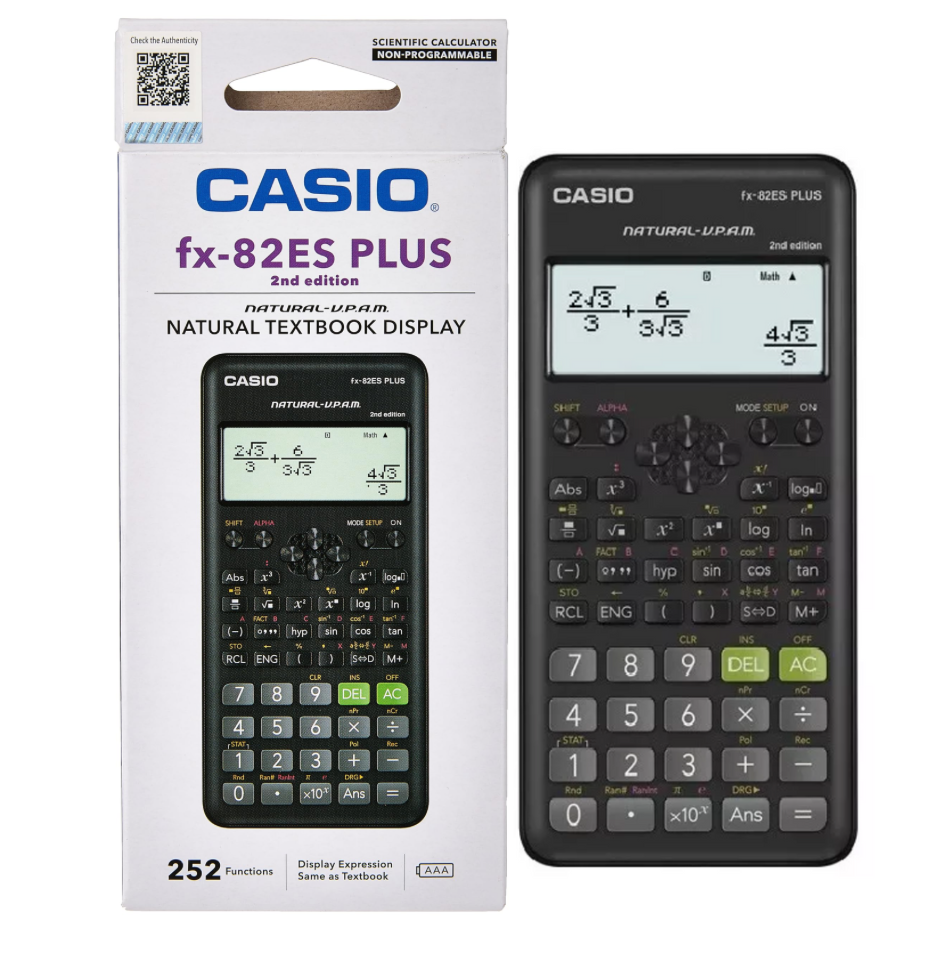 Casio Fx-82es Plus 2nd Edition Calculator 252 Functions