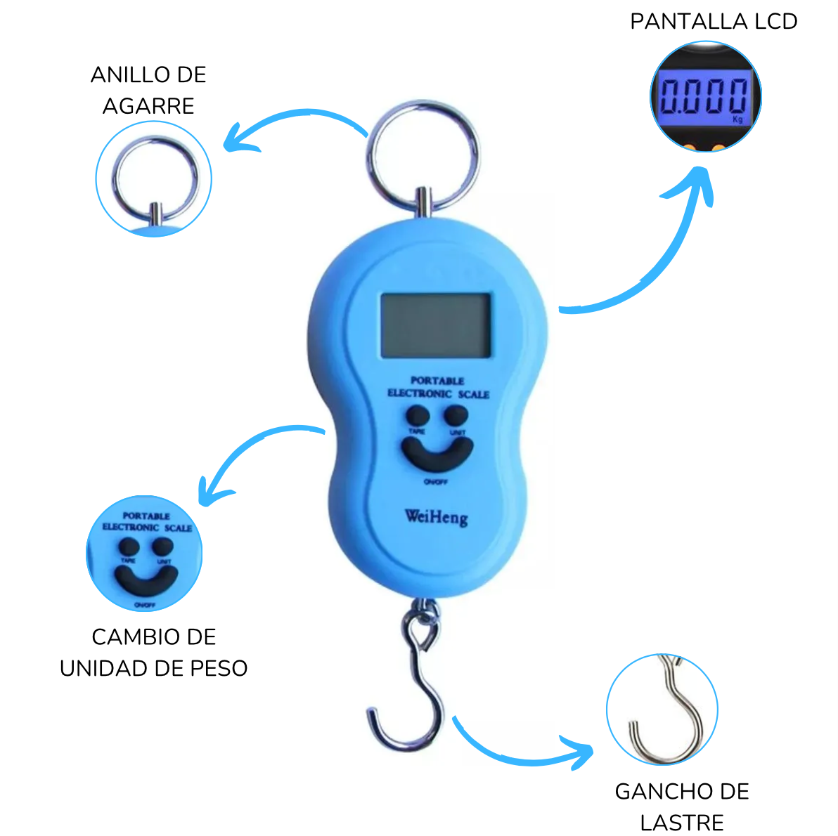 Digital Dynamometer Scale 50 Kg Suitcase Hand