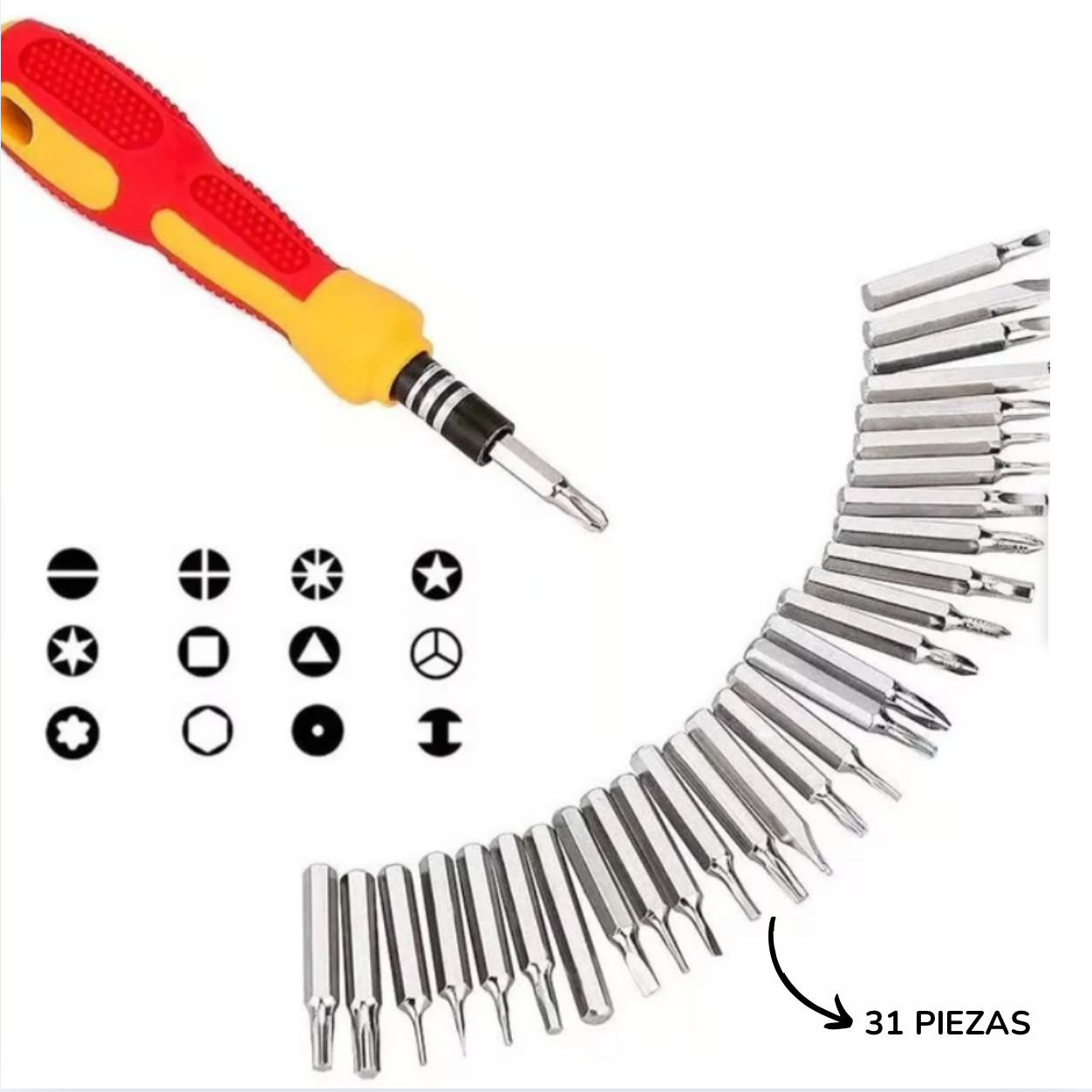 31-Piece Precision Screwdriver Kit Set