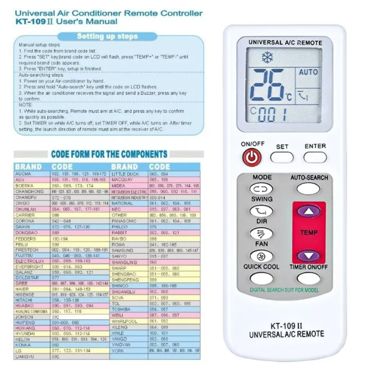 Control Universal Aire Acondicionado