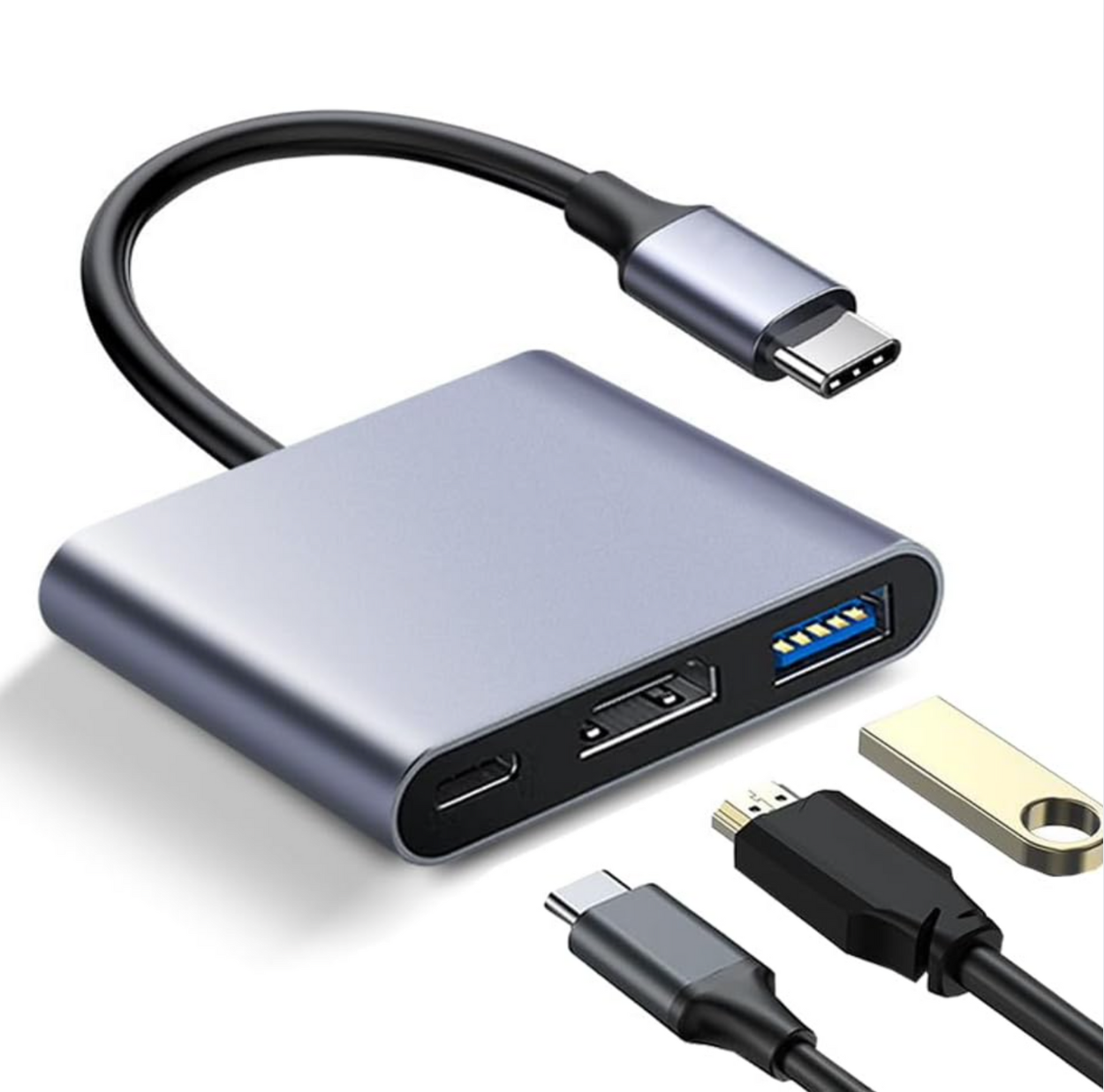 Adaptador Tipo C A Hdmi / Usb / Tipo C