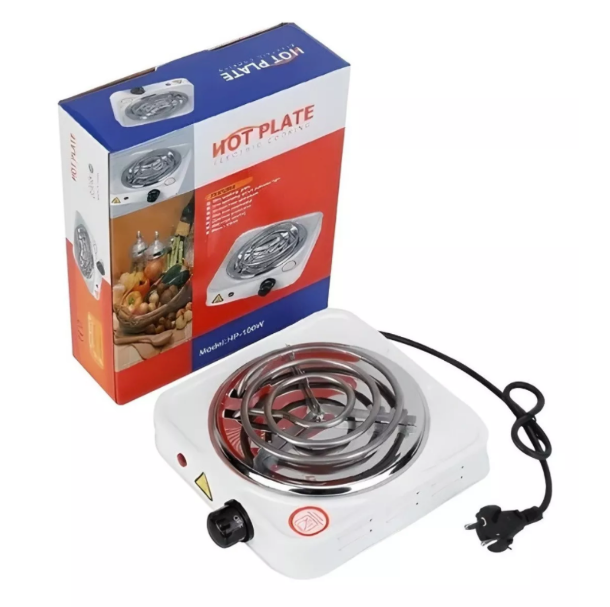 Electric Stove Top 1 Burner Hot Plate JX-1010B White 110V/220V