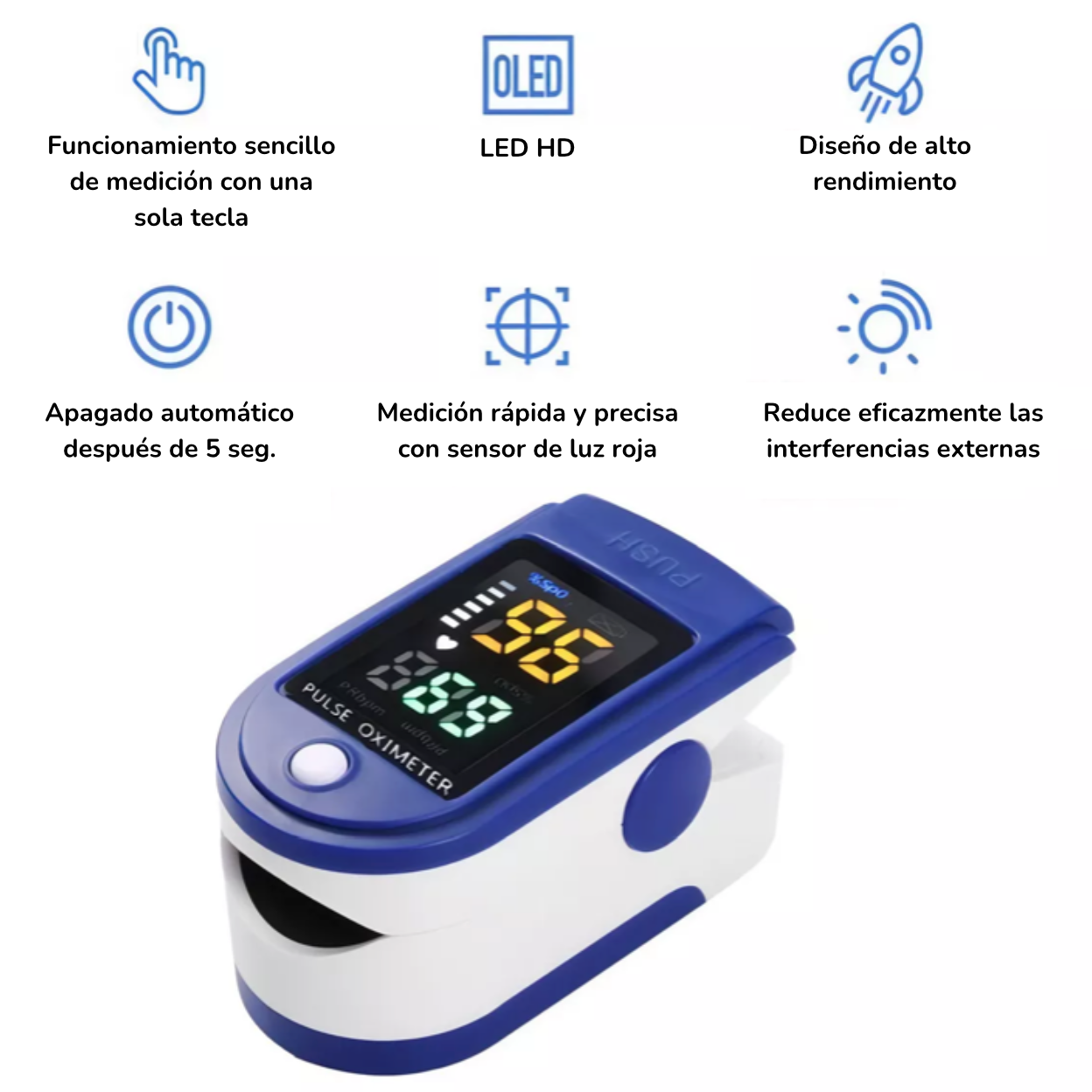 Oxímetro De Pulso Fingertip