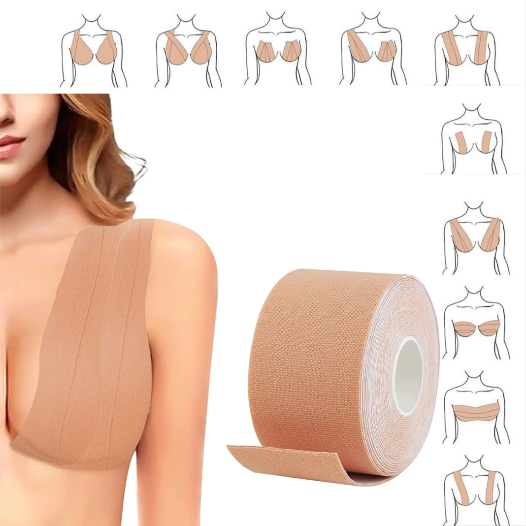 Cinta Levanta Busto Brasier Invisible Adhesivo Boob Tape