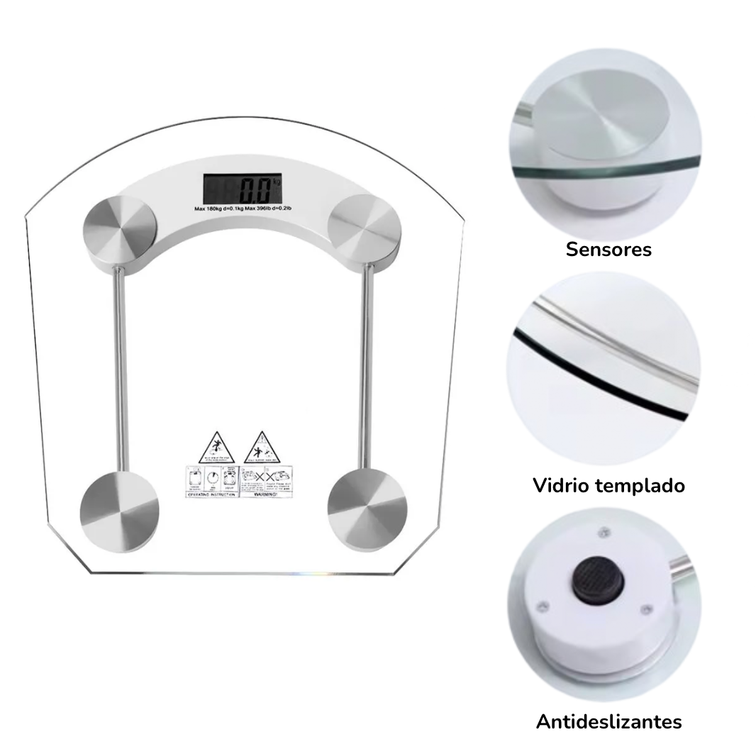 Balanza Bascula Pesa Persona Digital De 180 Kilos