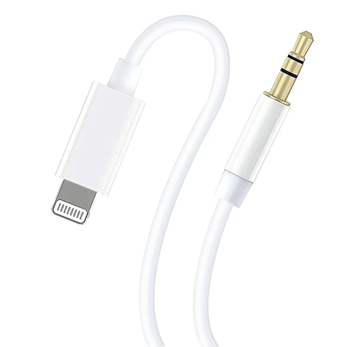 Lighting Iphone To Auxiliary Audio 3.5 Adapter Cable