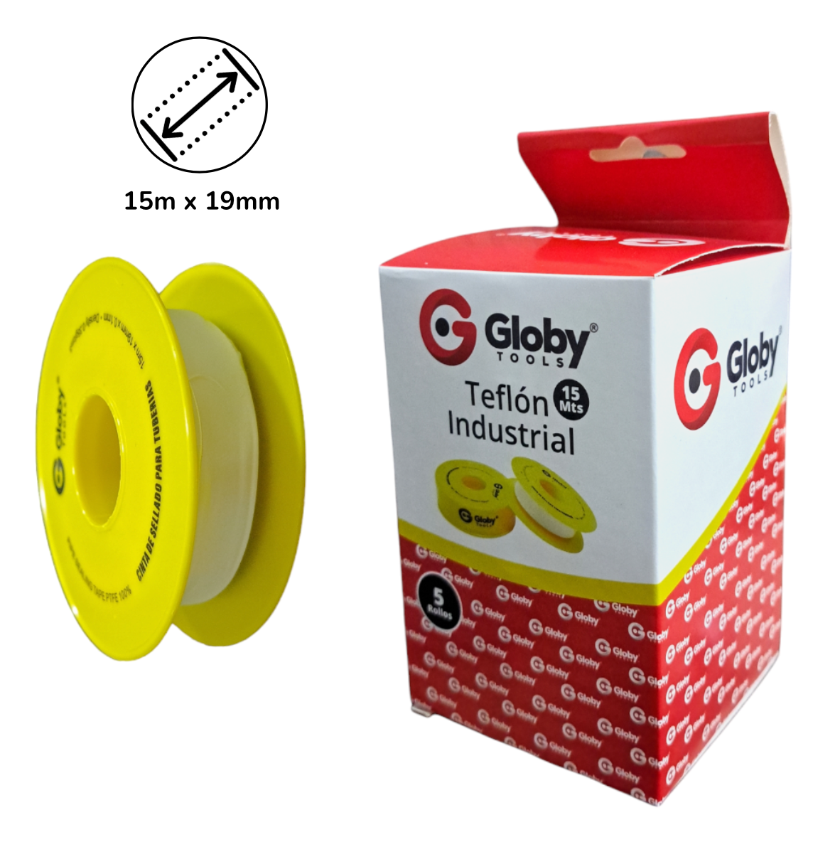 Cinta Teflón 19mm - 15m Grd