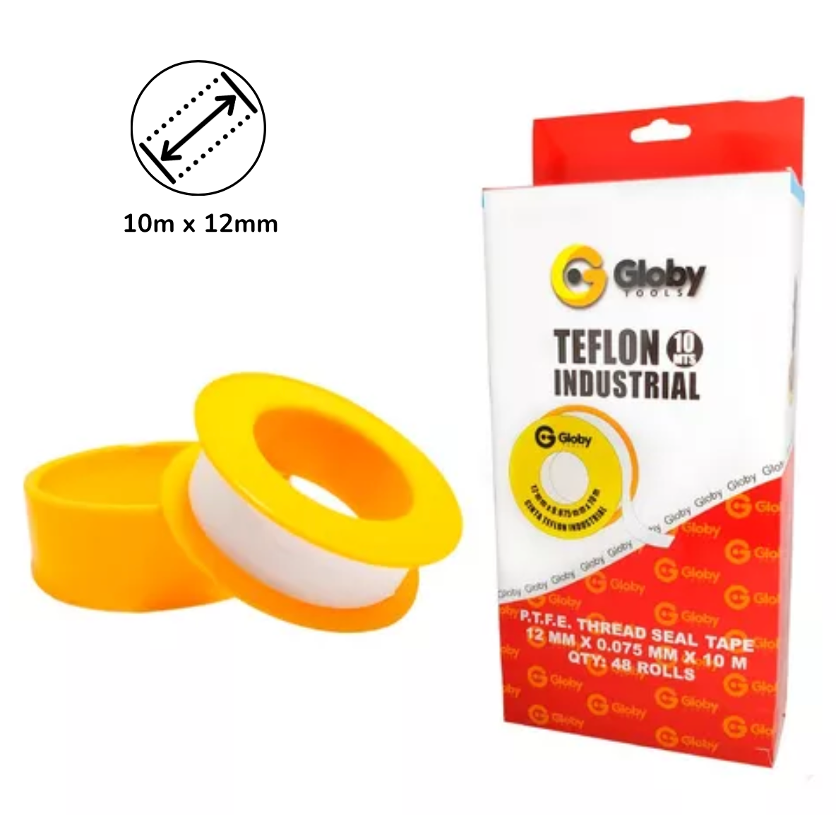 Industrial Teflon Tape - 10m Small