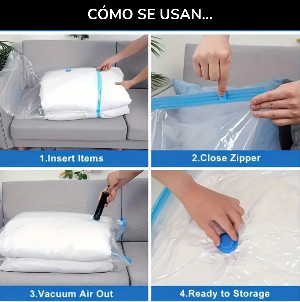 Bolsa De Empaque Al Vacío Bolsa De Compresión 40 X 60 Cm