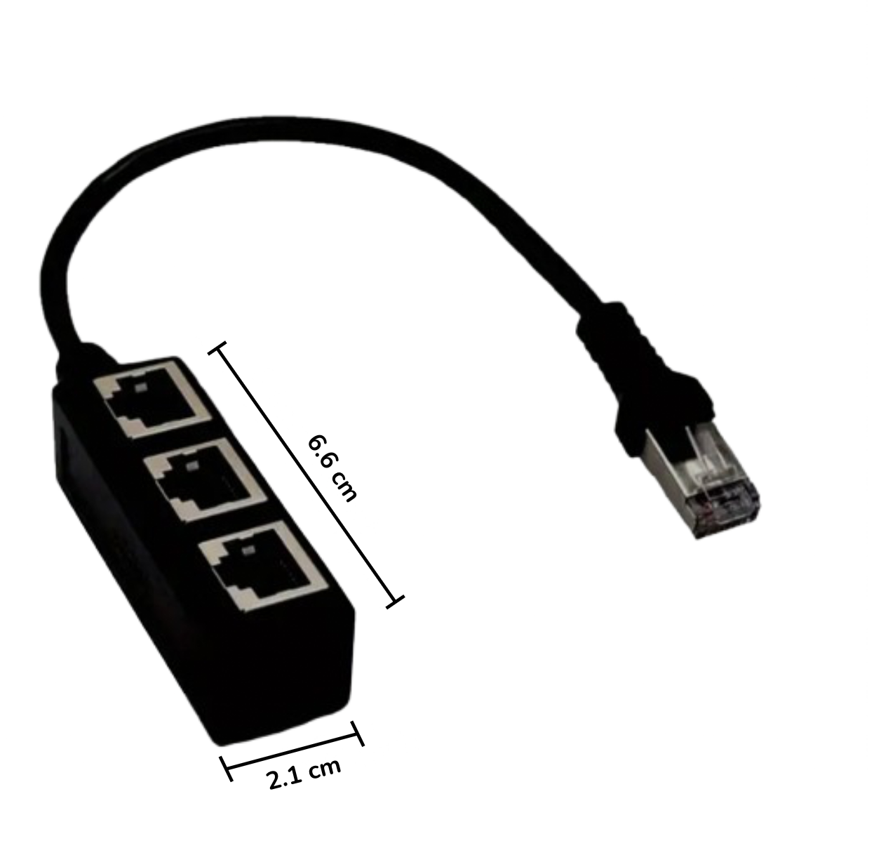 3-Port Ethernet Cable Splitter Adapter