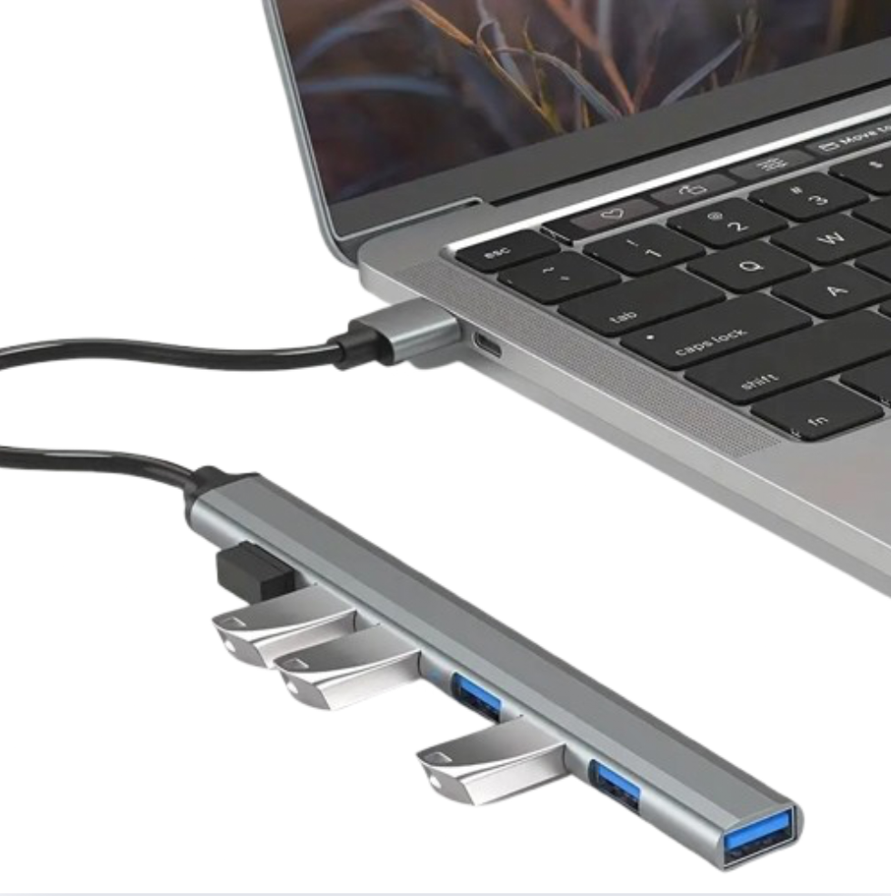 Multipuerto Usb De 7 Puertos Con Conexión Usb