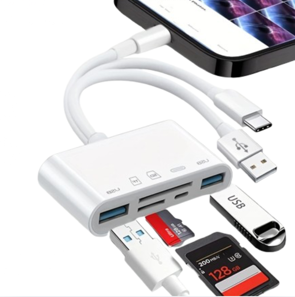 SD/micro SD Card Reader For USB/Type C/Lightning