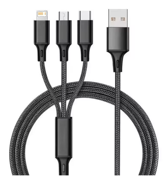Cable De Datos Usb A Tipo C/lighting/v8