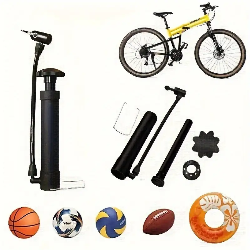 Bomba De Bicicleta Manual Portátil
