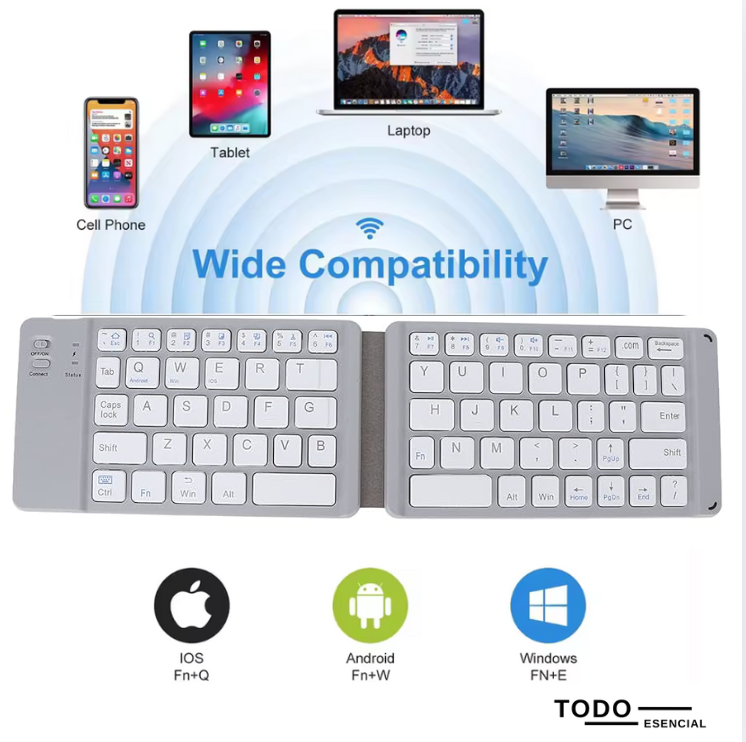 Teclado Plegable Bluetooth