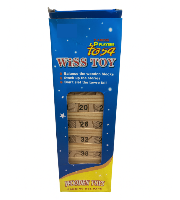 Jenga Juego De Torre Madera